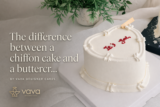 What is the difference between a chiffon cake and a buttercream cake?