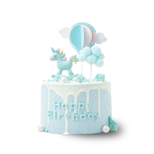 Blue Unicorn Birthday Cake – Whimsical Sky Fantasy Delight