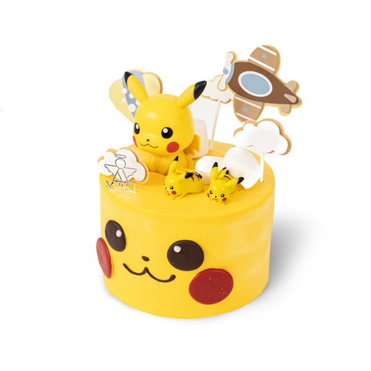 Pika Pika Chiffon Birthday Cake - Sky Adventure Design