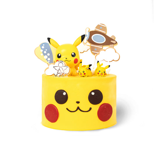 Pika Pika Chiffon Birthday Cake - Sky Adventure Design
