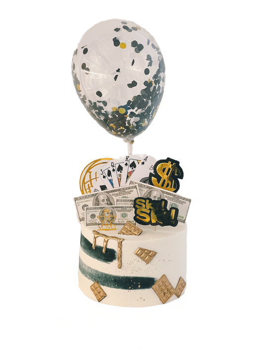 Rich & Cash Celebration Cake – Taste the Sweet Side of Success