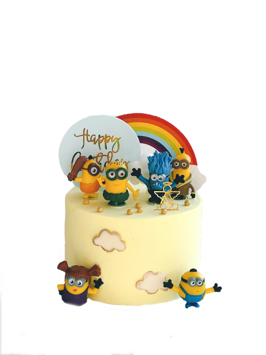 Minions Rainbow Party Cake – Go Bananas for Celebration!