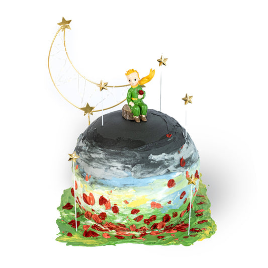 The Little Prince with Rose Cake – A Tale of Love Among the Stars