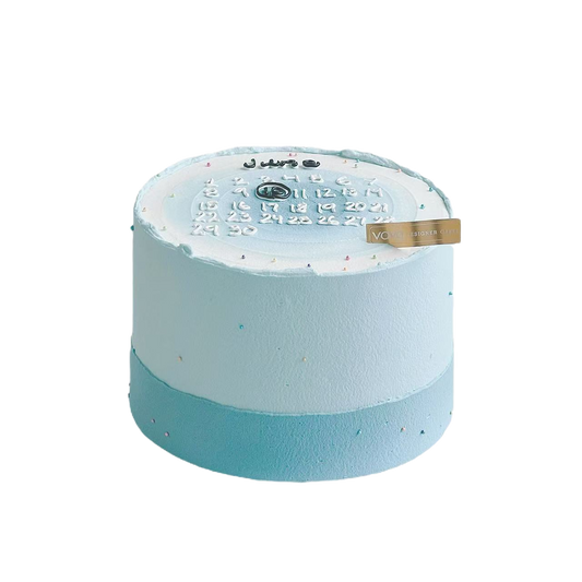 Blue Calendar Chiffon Cake – A Sweet Date to Remember