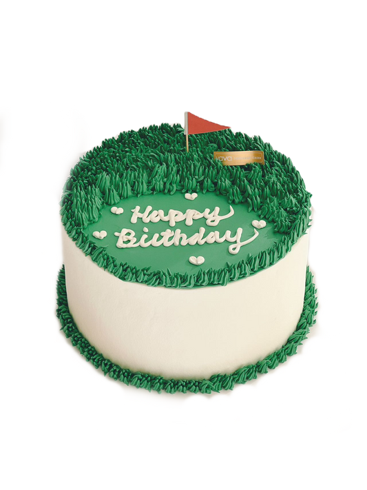 Golf Green Birthday Cake – A Hole-in-One Celebration