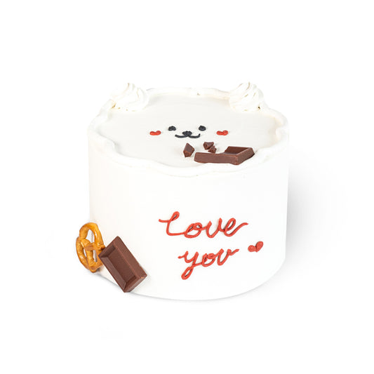 White Bear Love You Cake – A Sweet Hug in Every Bite