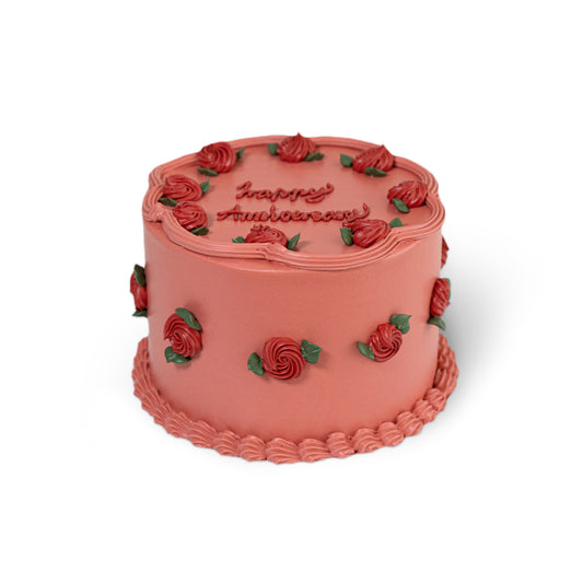 Rose Romance Cake – A Timeless Anniversary Classic