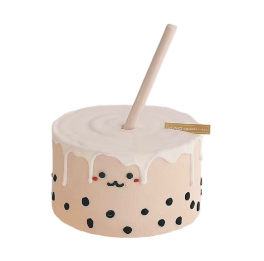 Boba Pop Chiffon Cake – A Cute Sip of Sweet Happiness