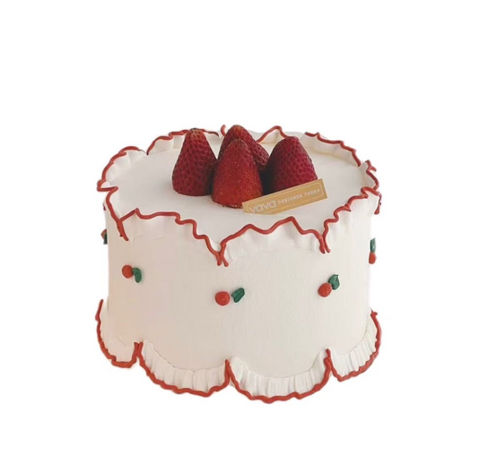 Strawberry Whip Vintage Chiffon Cake – A Classic Beauty with a Sweet Touch