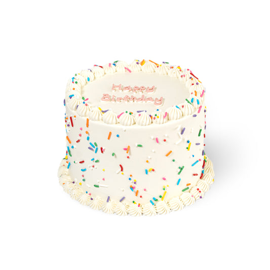 Sparkly Party Birthday Cake – A Classic Celebration with a Pop of Joy