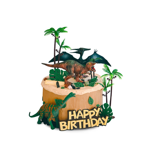 Dinosaur Jungle Birthday Cake – Roaring Fun Party Centerpiece