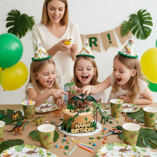 Dinosaur Jungle Birthday Cake – Roaring Fun Party Centerpiece