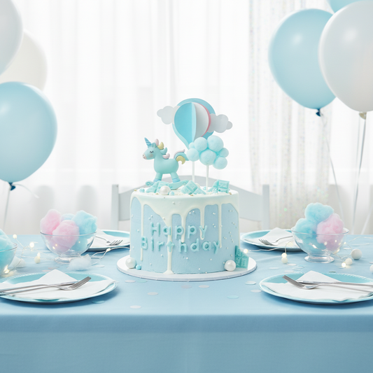 Blue Unicorn Birthday Cake – Whimsical Sky Fantasy Delight