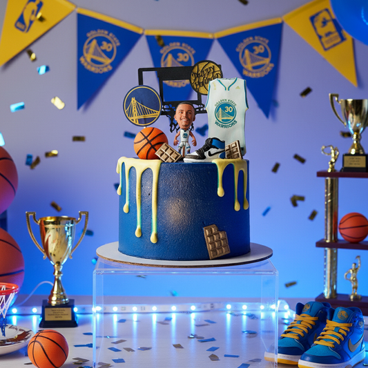 Stephen Curry Basketball Cake – Warriors Inspired Celebration