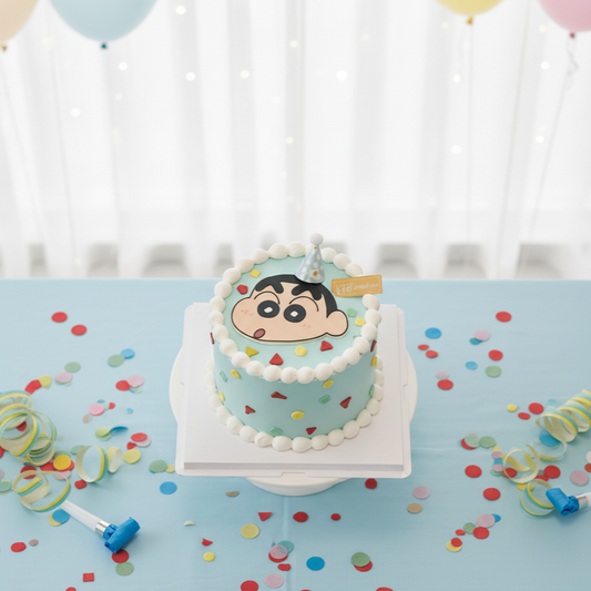 EP Crayon Shinchan Chiffon Cake – A Playful Pop of Color and Fun