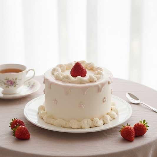 Strawberry Paradise Chiffon Cake – A Classic Beauty with a Touch of Sweet Bliss