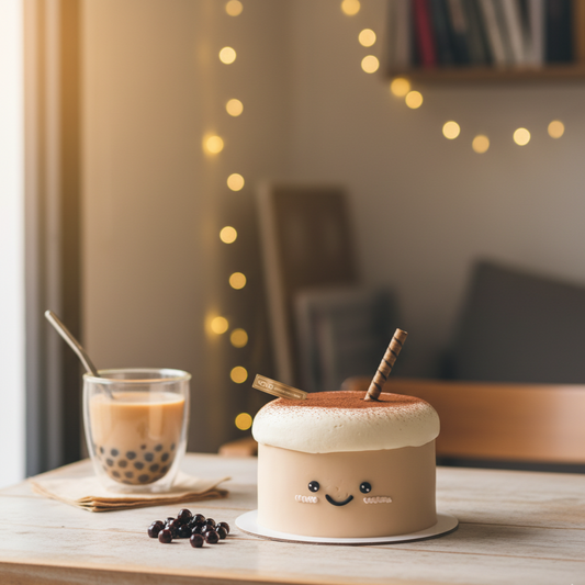 Bubble Tea Chiffon Cake – A Whimsical Sip of Sweet Delight