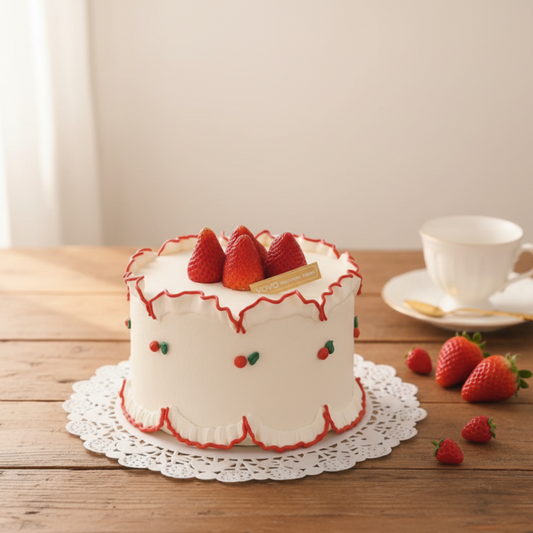 Strawberry Whip Vintage Chiffon Cake – A Classic Beauty with a Sweet Touch