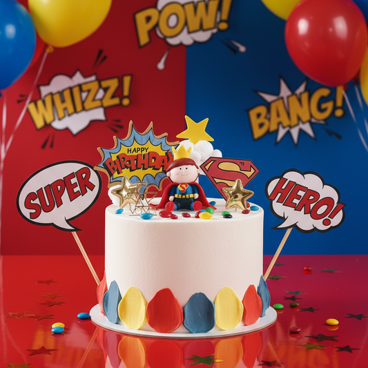 Superman Hero Cake – Fly High with Every Celebration