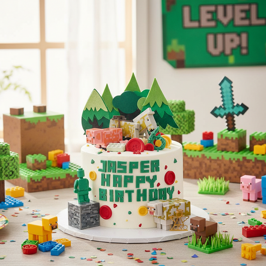 Minecraft Adventure Cake – Build Your World, Bite by Bite
