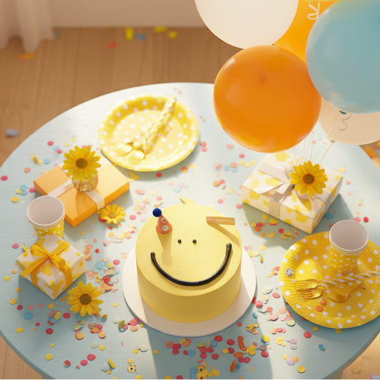 Happy Smiley Chiffon Cake – A Bright Bite of Joy and Celebration