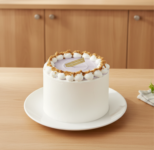 Taro Mochi Pork Floss Chiffon Cake