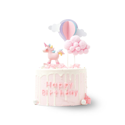 Pink Unicorn Birthday Cake – Whimsical Sky Fantasy Delight