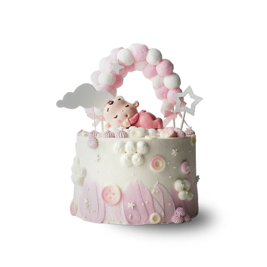 Sweet Dream My Little Princess – Korean Style Baby Celebration Cake