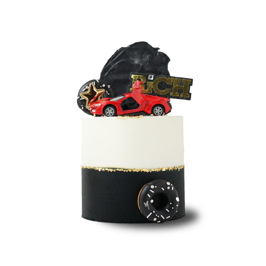 Luxury Supercar Dream Chiffon Cake - White Edition