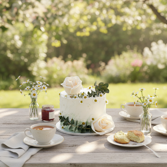 Chill Afternoon Blossom Cake – Elegance in Full Bloom