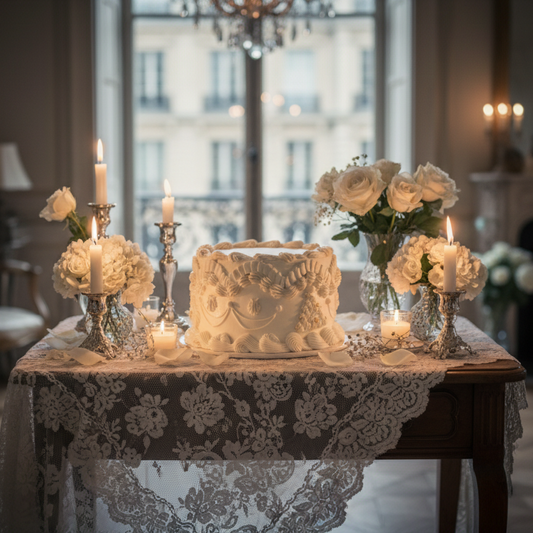 Blanc Rose Cake – A Symphony of Elegance and Simplicity