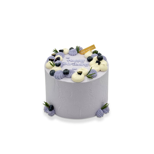 Blueberry Velvet Bliss Cake – Elegant Minimalist Celebration