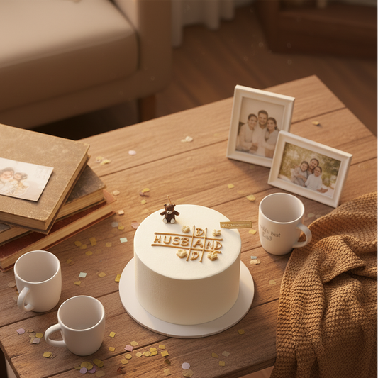 Dad & Husband Teddy Love Cake – A Sweet Tribute to the Men You Cherish