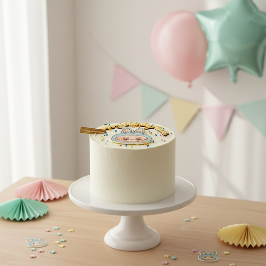 EP Labubu Cake – Cute Character Chiffon Cake with Sprinkles