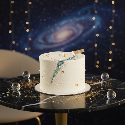 Galactic Flow Cake – A Cosmic Symphony of Elegance and Wonder