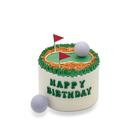 Golf Green Birthday Cake – Playful Chiffon Cake for Golf Lovers