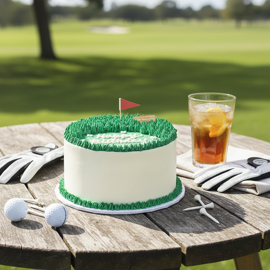 Golf Green Birthday Cake – A Hole-in-One Celebration