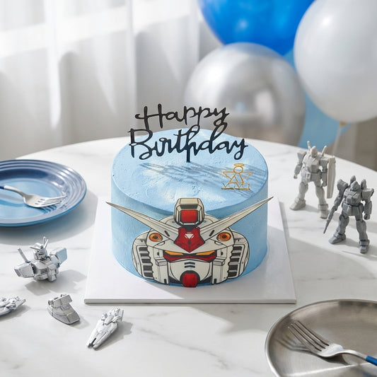Gundam Sky-Blue Chiffon Cake - Instantly Epic Celebration