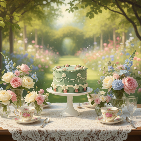 Monet’s Garden Cake – A Pastel Dream of Art and Elegance