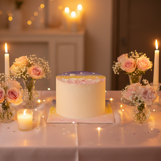 Pink Starry Night Cake – Dreamy Galaxy-Inspired Celebration