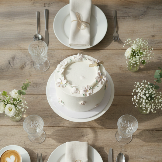 Pure Blossom Chiffon Cake – Elegant Floral Delight