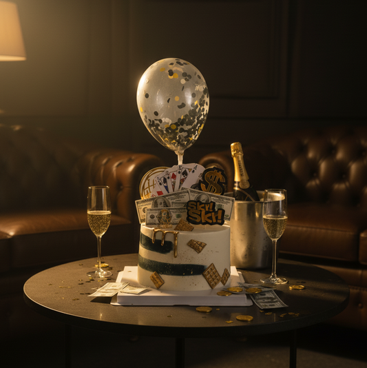 Rich & Cash Celebration Cake – Taste the Sweet Side of Success