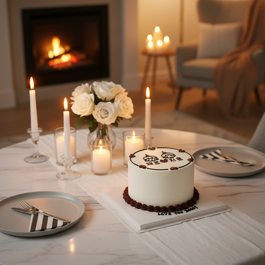 Romance in the House Cake – A Love Story in Black and White
