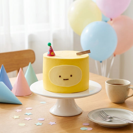 Sunny Party Buddy Chiffon Cake – Cute Yellow Character