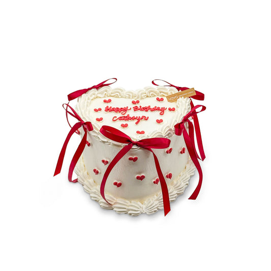 Sweetheart Ribbon Cake – Love Wrapped in Every Slice