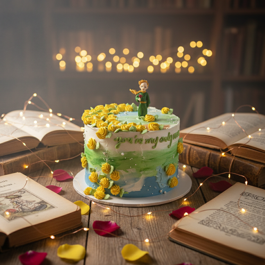 The Little Prince Strolling Cake – A Whimsical Journey of Love and Wonder