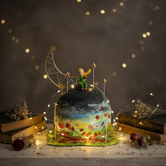 The Little Prince with Rose Cake – A Tale of Love Among the Stars