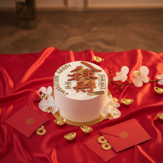 Wealth Abounds Cake – A Sweet Celebration of Prosperity & Good Fortune