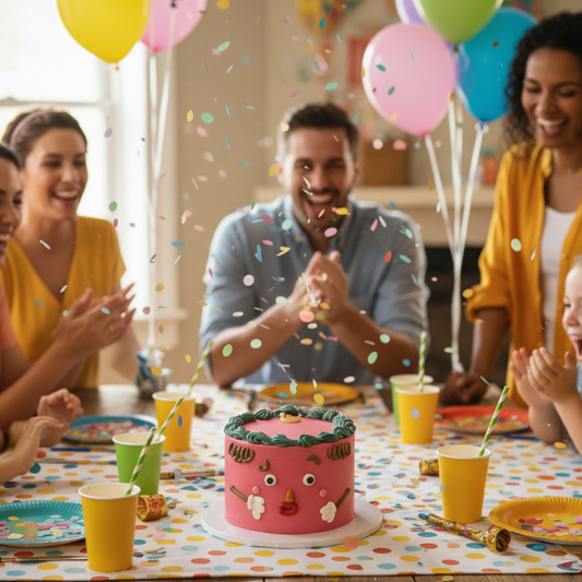 Woohoo Family Cake (Pink/Green) – A Playful Pop of Personality