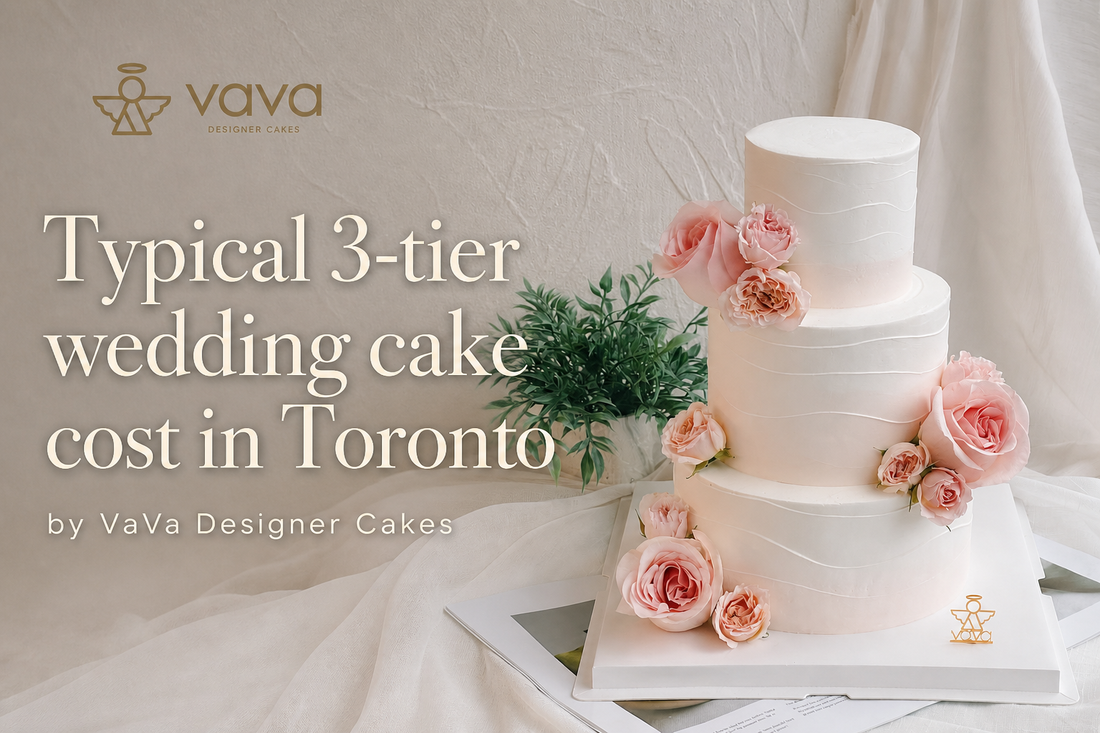How much does a typical 3-tier wedding cake cost in Toronto? | VaVa Designer Cakes